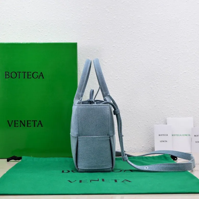 Batch 730 BV Denim Tote Shopping Bag Mini