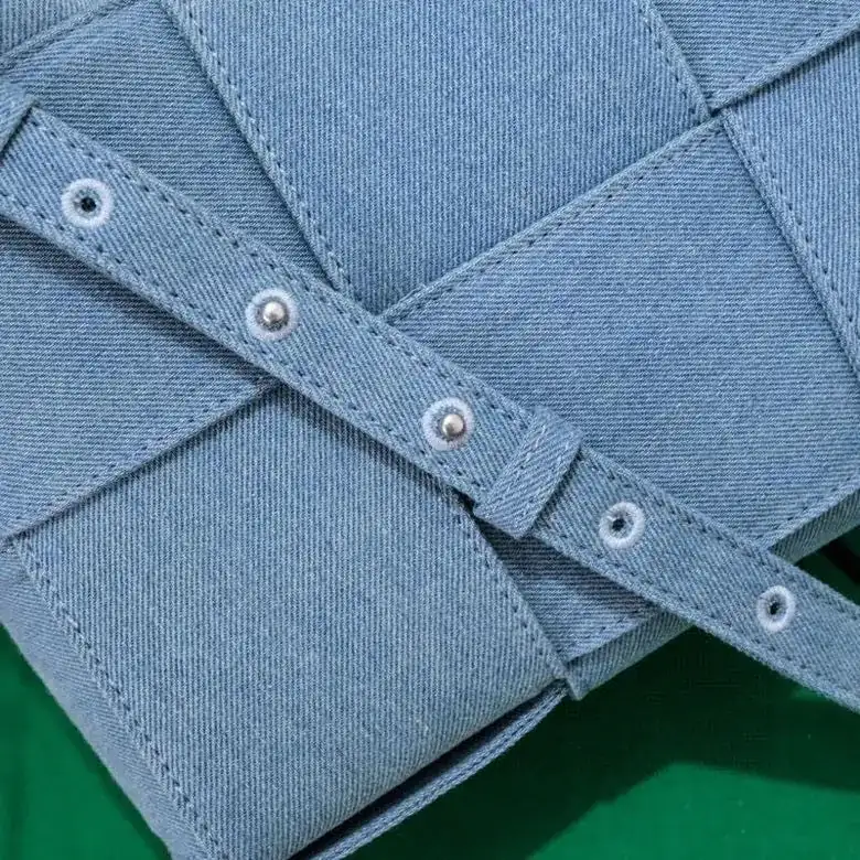 Batch 730 BV Denim Tote Shopping Bag Mini