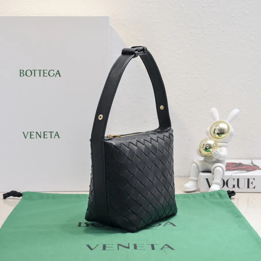 Bottega Veneta Intrecciato Lunch Tote with Curved Handle