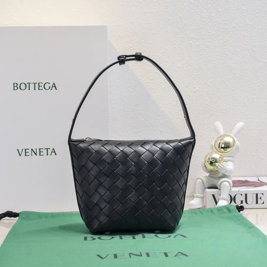 Bottega Veneta Intrecciato Lunch Tote with Curved Handle