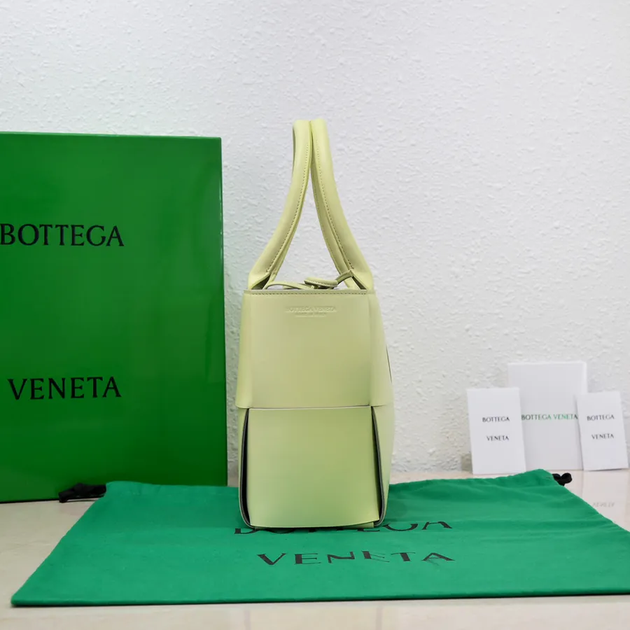 Arco Small Bucket Bag with Grained Calfskin and Sheepskin Lining