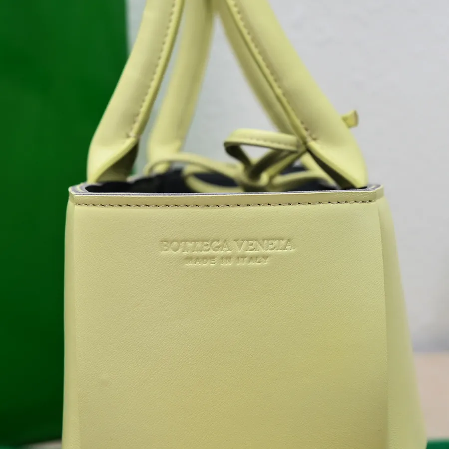Arco Small Bucket Bag with Grained Calfskin and Sheepskin Lining