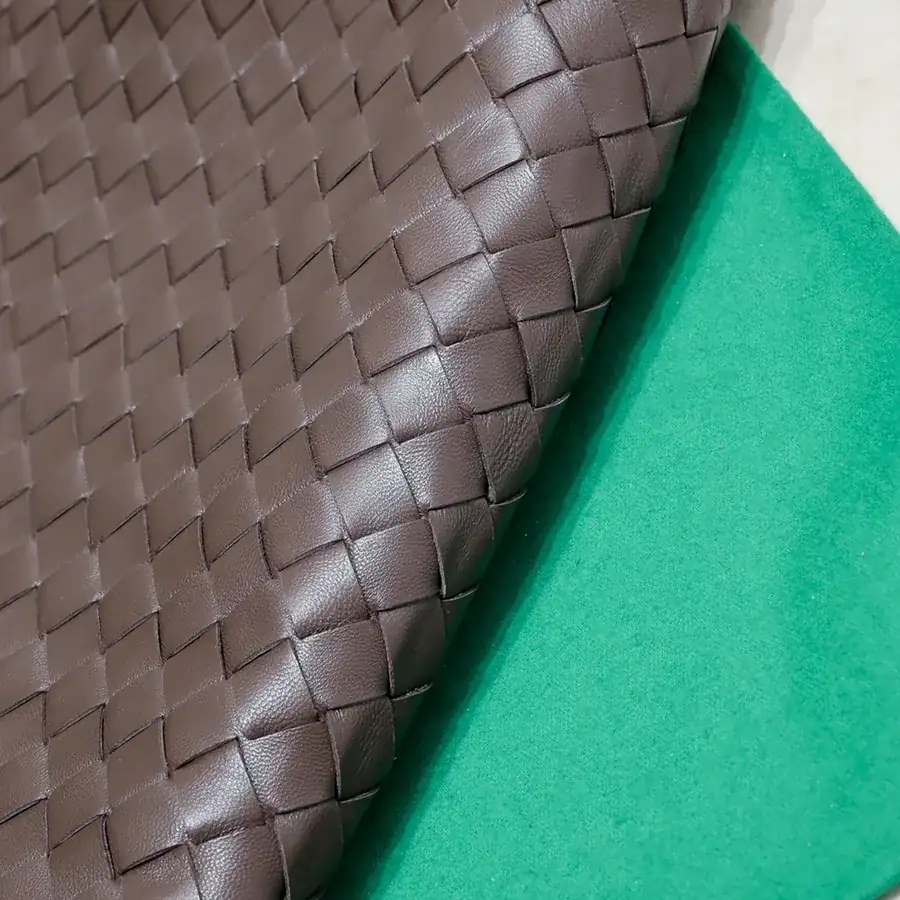 Bv New Large HOP Bag with Entire Leather Weave Handle