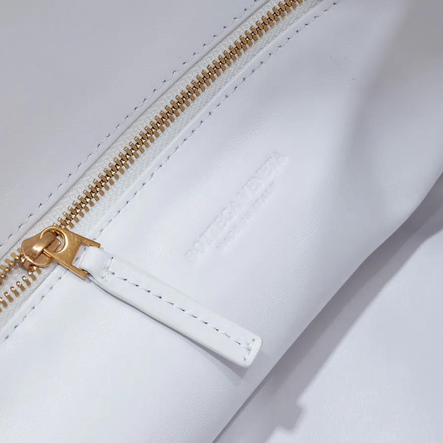 Bv New Large HOP Bag with Woven Leather Handle