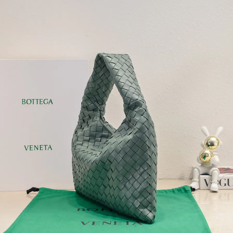 Bv New Mini HOP Bag with Grained Calfskin Body and Handle