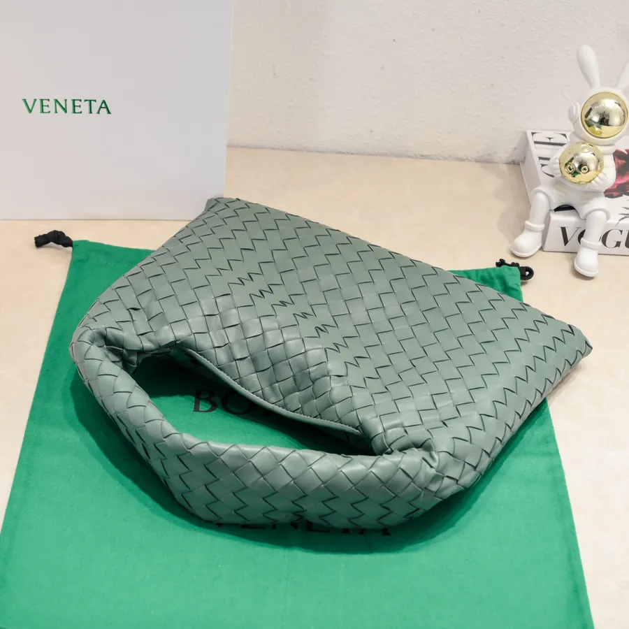 Bv New Mini HOP Bag with Grained Calfskin Body and Handle