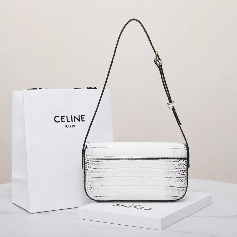 Italy Exclusive New Design Handbag Premium Original, Grained Calfskin, Himalaya White