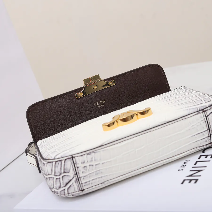 Italy Exclusive New Design Handbag Premium Original, Grained Calfskin, Himalaya White