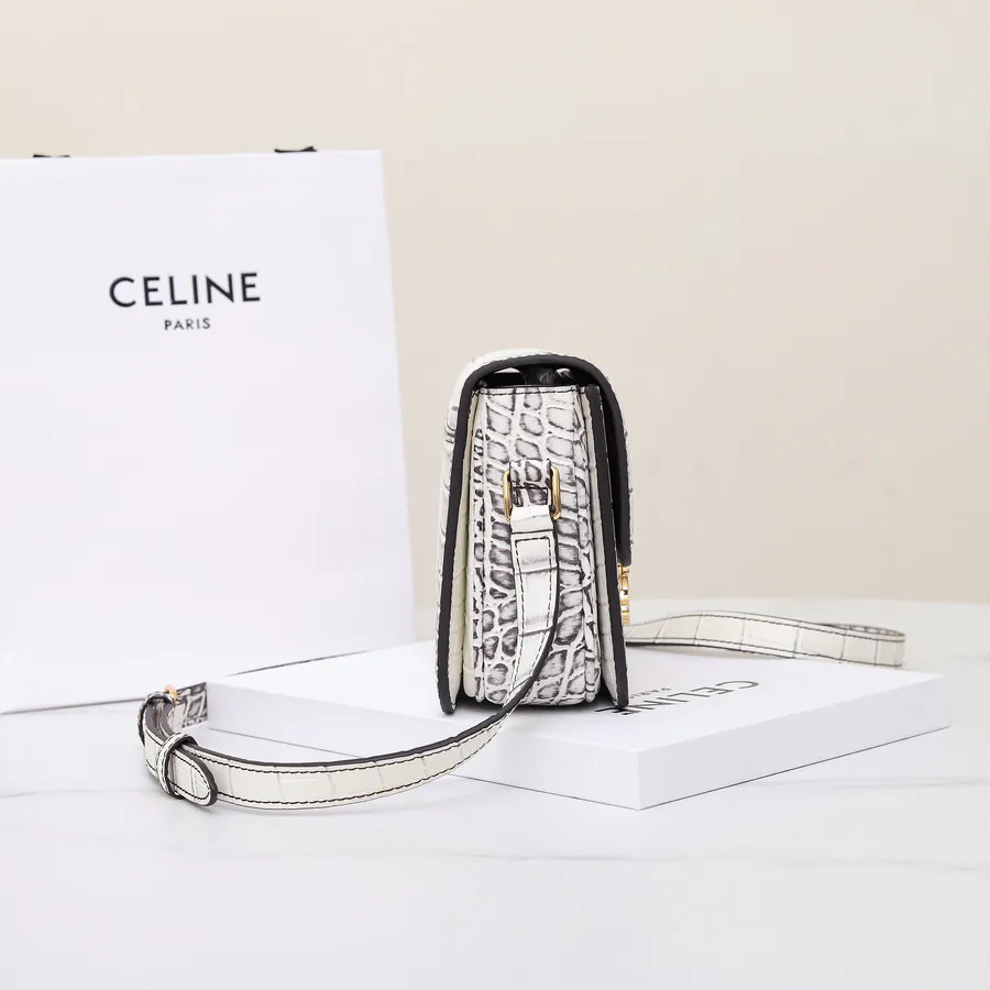 Exclusive New Design Italy Handmade Himalaya White Crocodile Grain Calfskin Tote
