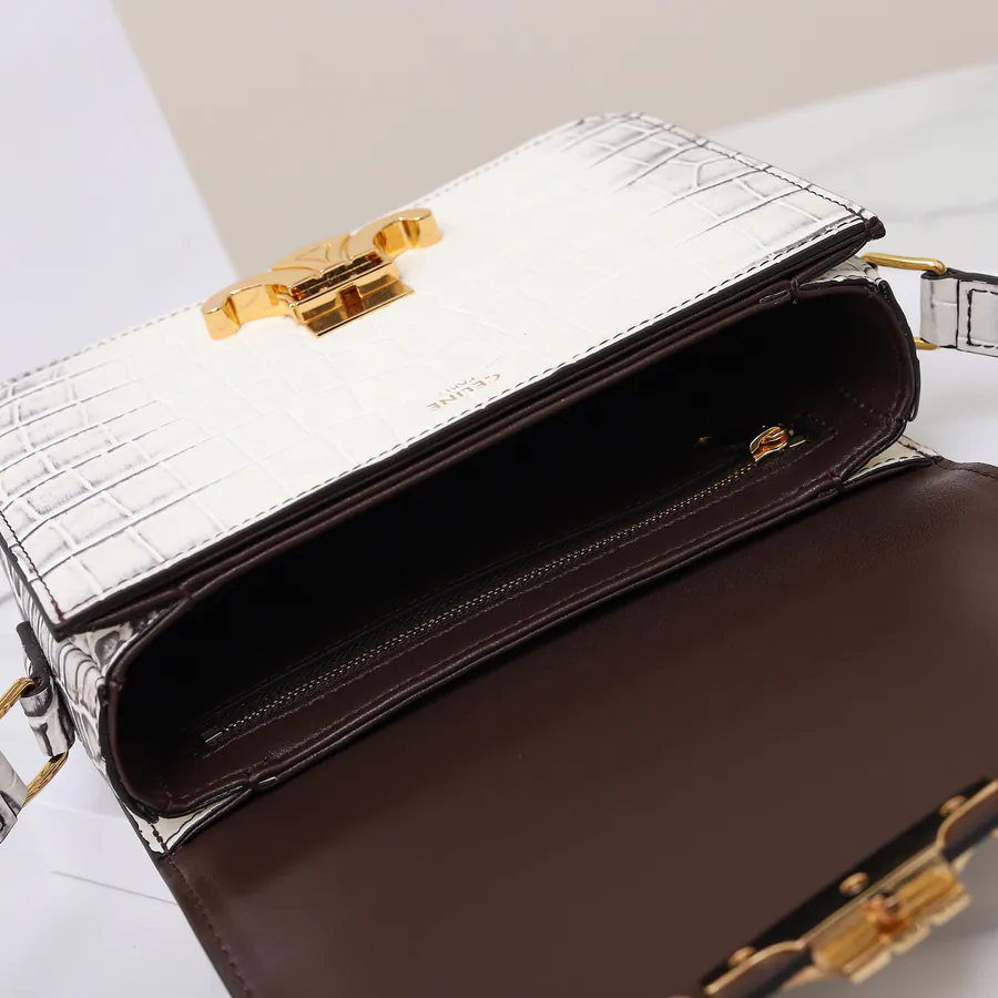 Exclusive New Design Italy Handmade Himalaya White Crocodile Grain Calfskin Tote