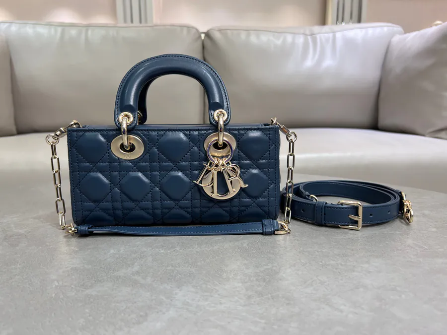 D Joy Small Handbag in Deep Blue
