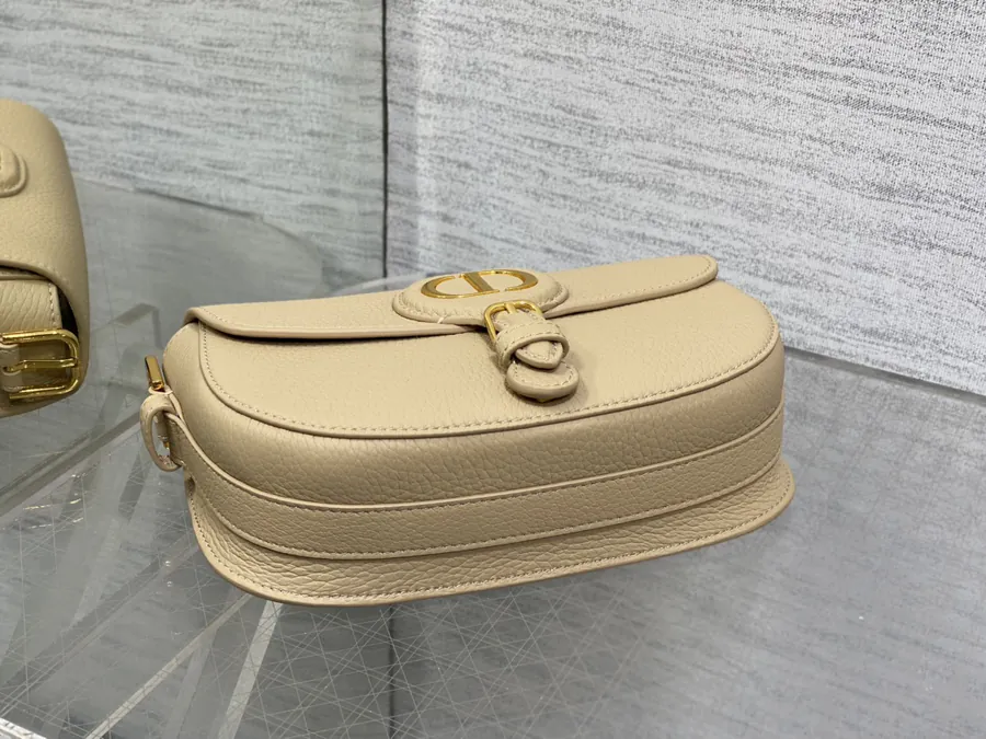 Bobby Series Handbag Grained Calfskin, Adjustable Strap