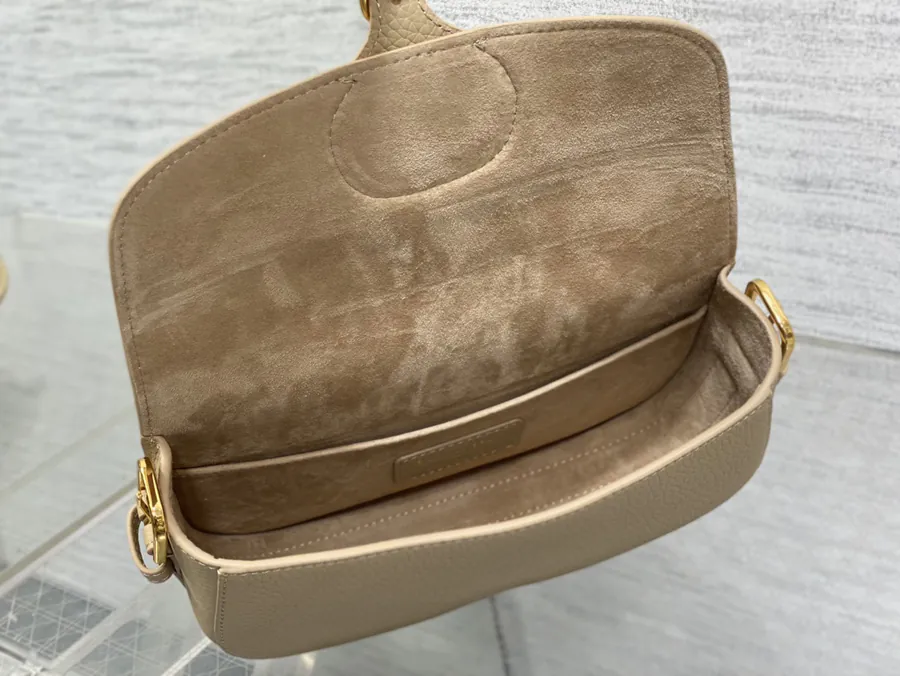 Bobby Series Handbag Grained Calfskin, Adjustable Strap