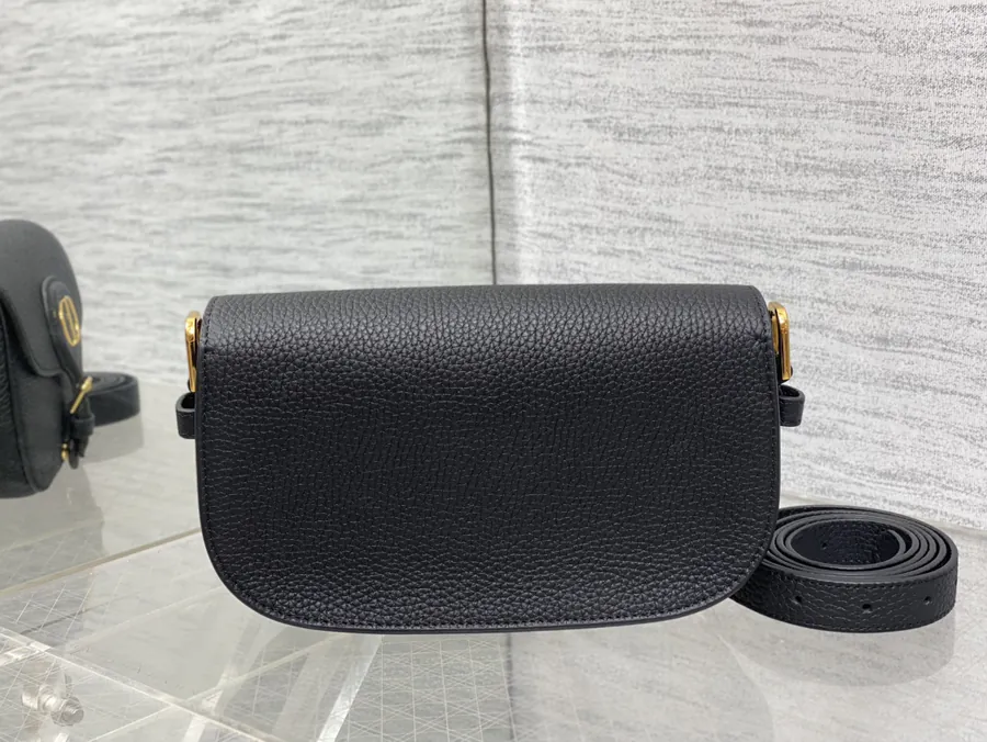 Bobby Series Handbag Grained Calfskin, Adjustable Strap
