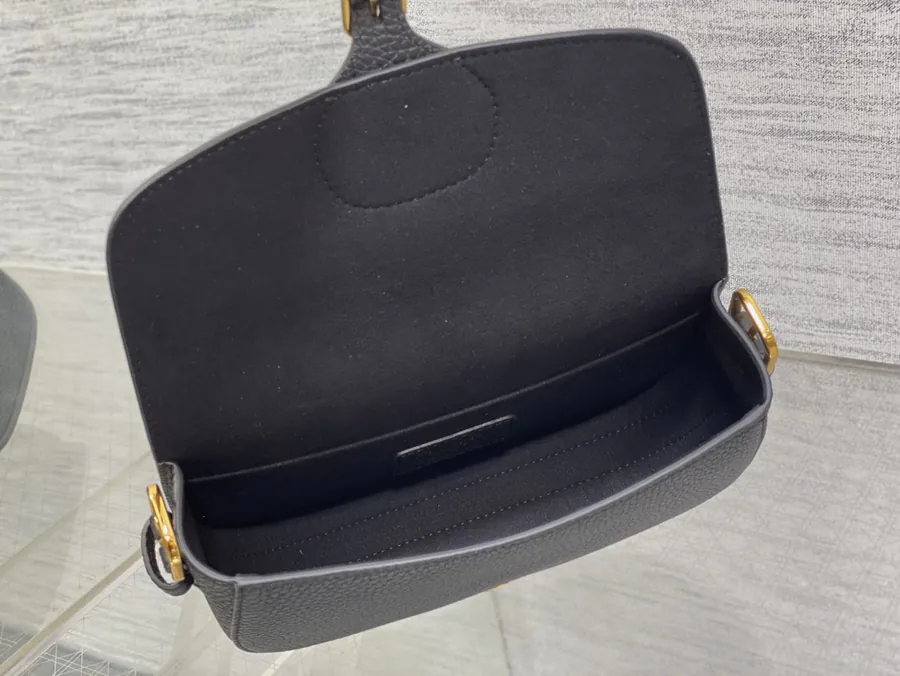 Bobby Series Handbag Grained Calfskin, Adjustable Strap