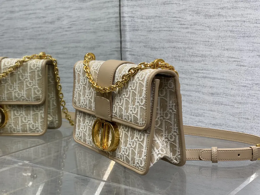 Montaigne Large Bucket Bag with Classic Letter Pattern