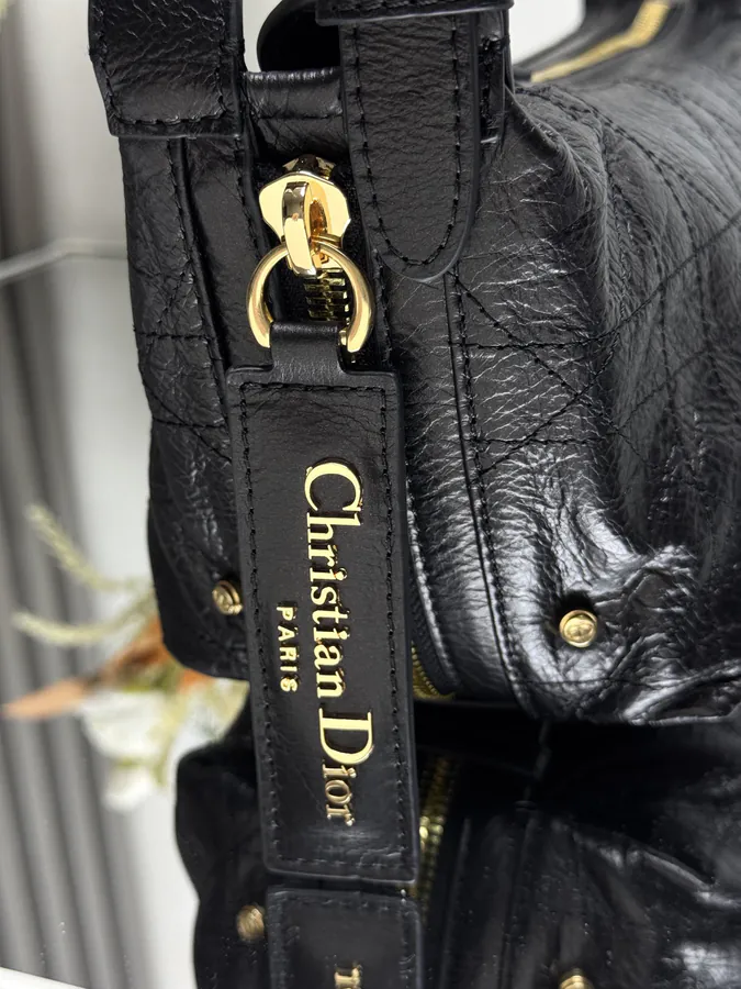 D Journey Handbag Small Size, Modern Design, Grained Calfskin
