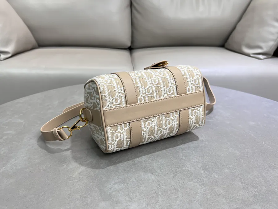Groove 20 Handbag Blue Oblique Print