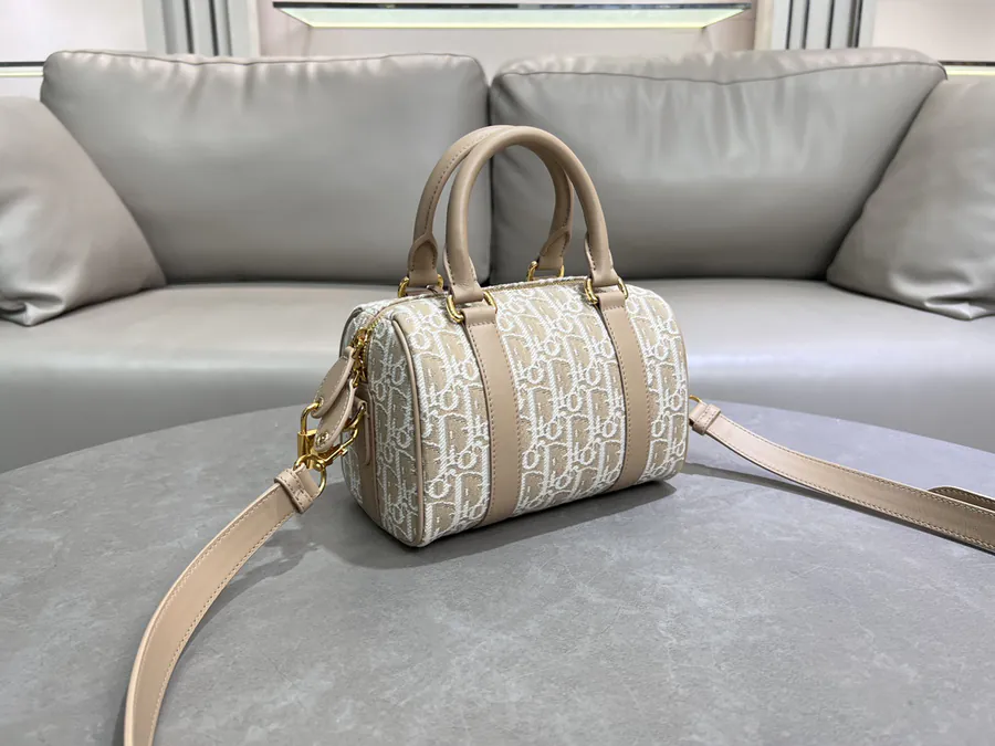 Groove 20 Handbag Blue Oblique Print