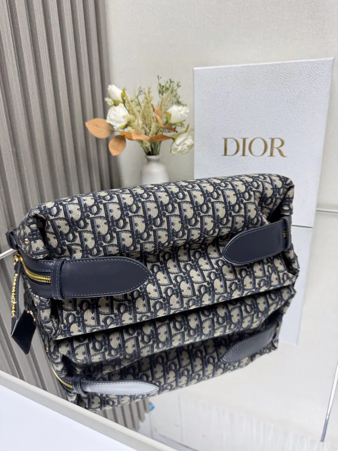 D Journey Handbag in Blue, Medium Size
