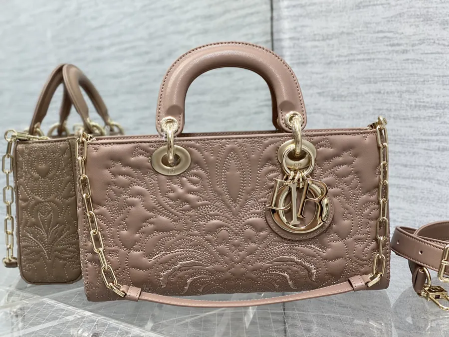 D joy Series 6 Compartment Crossbody Bag with Embossed Design