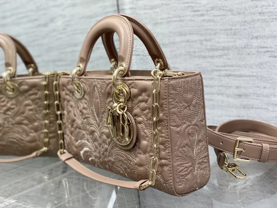 D joy Series 6 Compartment Crossbody Bag with Embossed Design