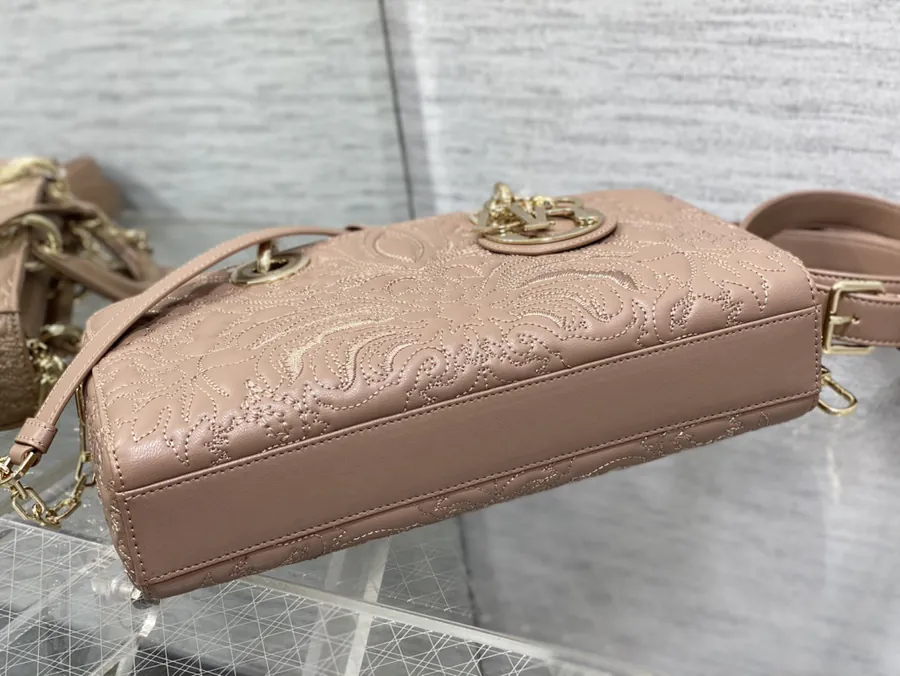 D joy Series 6 Compartment Crossbody Bag with Embossed Design