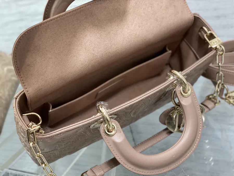 D joy Series 6 Compartment Crossbody Bag with Embossed Design