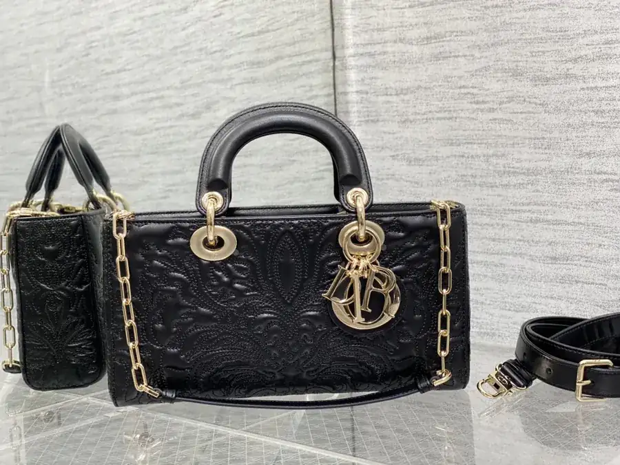 D joy Series Six Compartment Crossbody Bag with Embossed Design