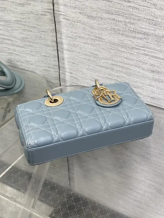 D Joy Mini Bucket Bag with Grained Calfskin
