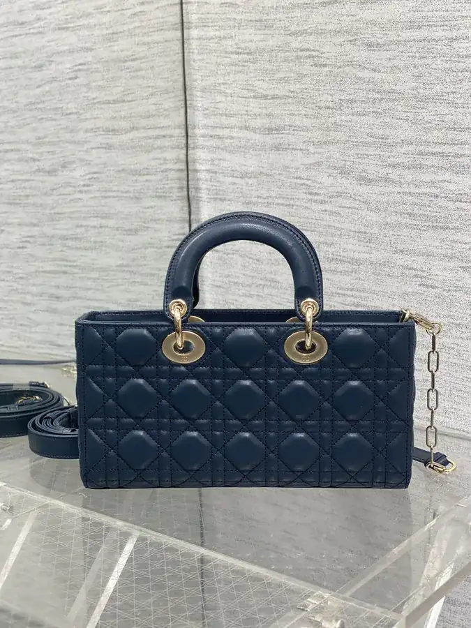 D Joy Large Bucket Bag in Deep Blue