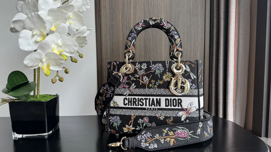 Lady D Lite Handbag with Cistian Paris Logo