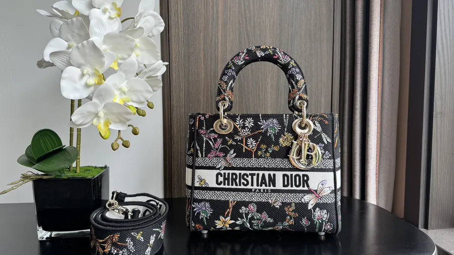 Lady D Lite Handbag with Cistian Paris Logo