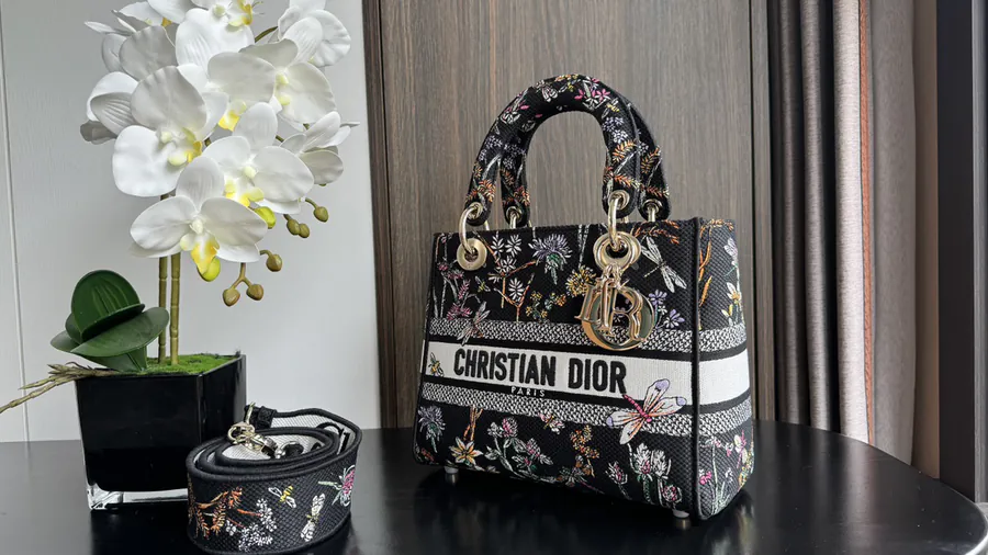 Lady D Lite Handbag with Cistian Paris Logo