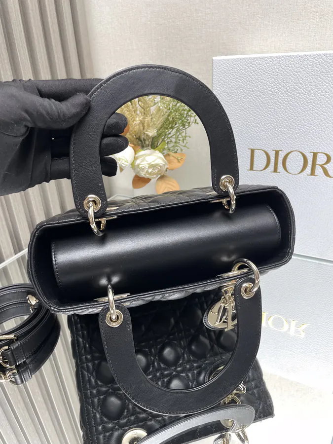 Lady Dio.r My ABC Bucket Bag in Black Calfskin