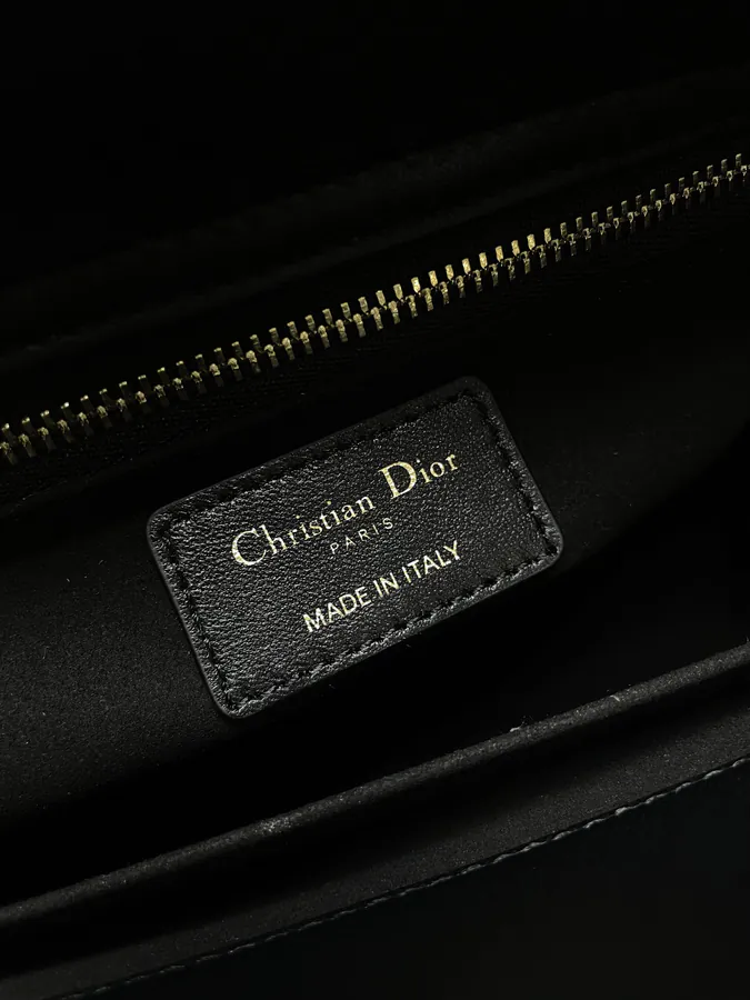 Lady Dio.r My ABC Bucket Bag in Black Calfskin