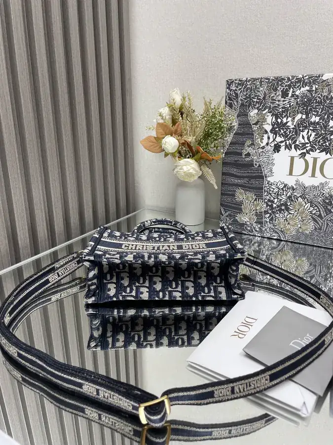 New Mini Cistian Paris Book Tote Bag with Strap