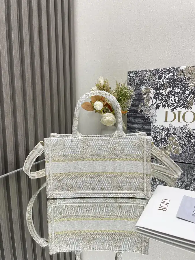 Maria Grazia Chiuri Mini Book Tote Bag with Strap Cistian Paris