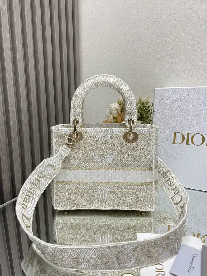 Christian Dior Five Piece Embroidery Lady Bag