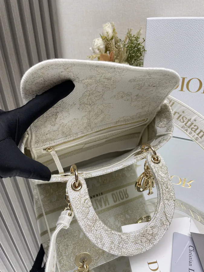 Christian Dior Five Piece Embroidery Lady Bag