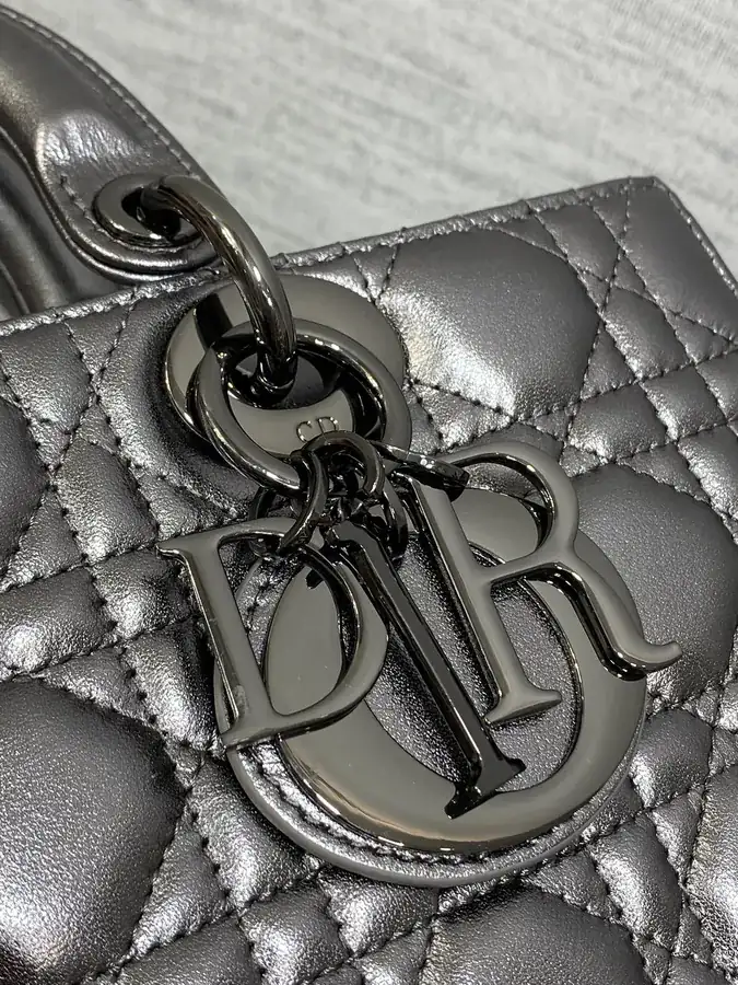 D Joy Black Gun Color Large Handbag
