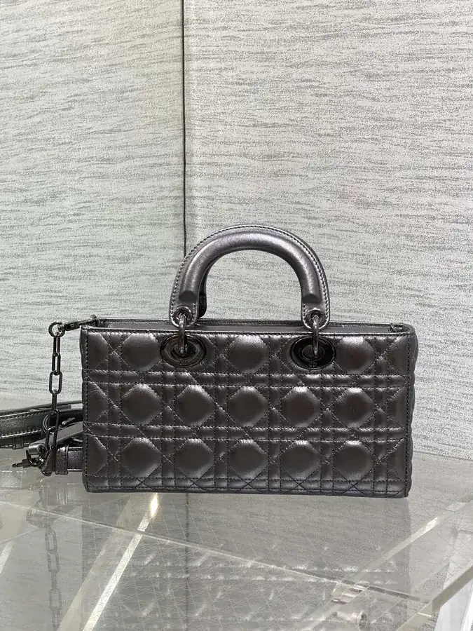 D Joy Black Gun Color Large Handbag