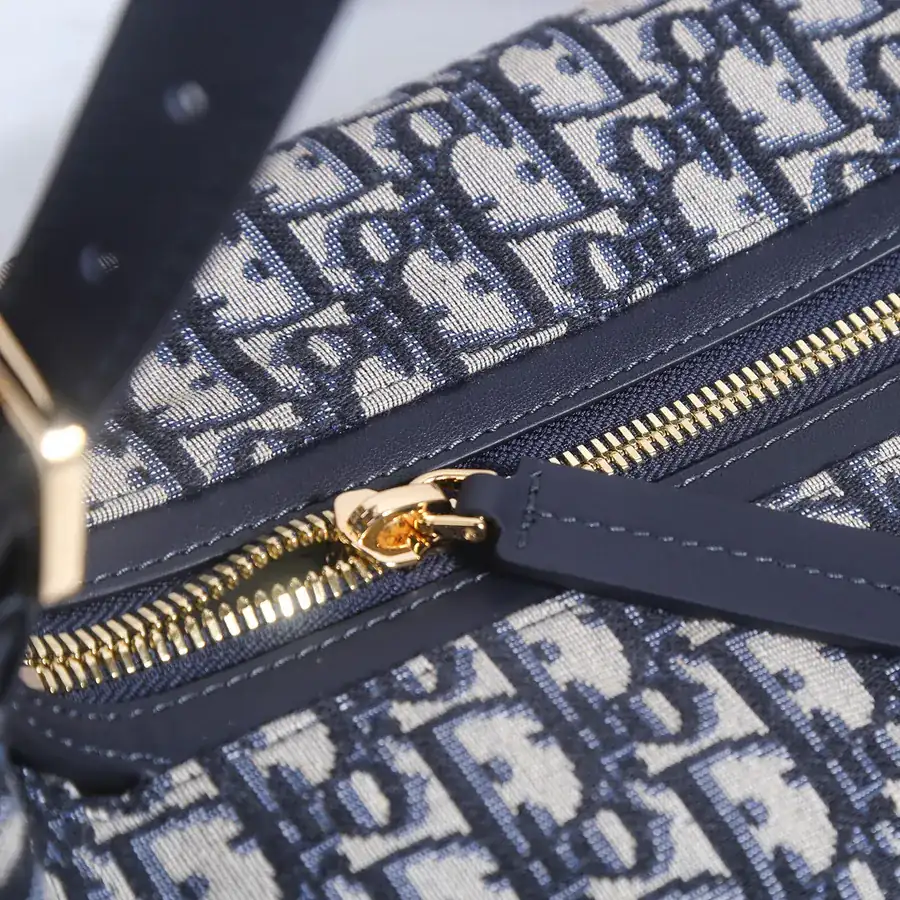 D Journey Handbag in Blue Oblique Print