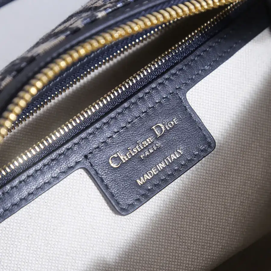 D Journey Handbag in Blue Oblique Print
