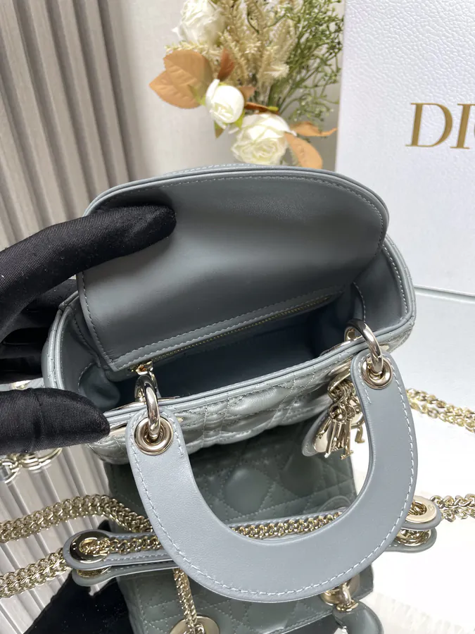 Classic Lady D Faux Leather Crossbody Bag