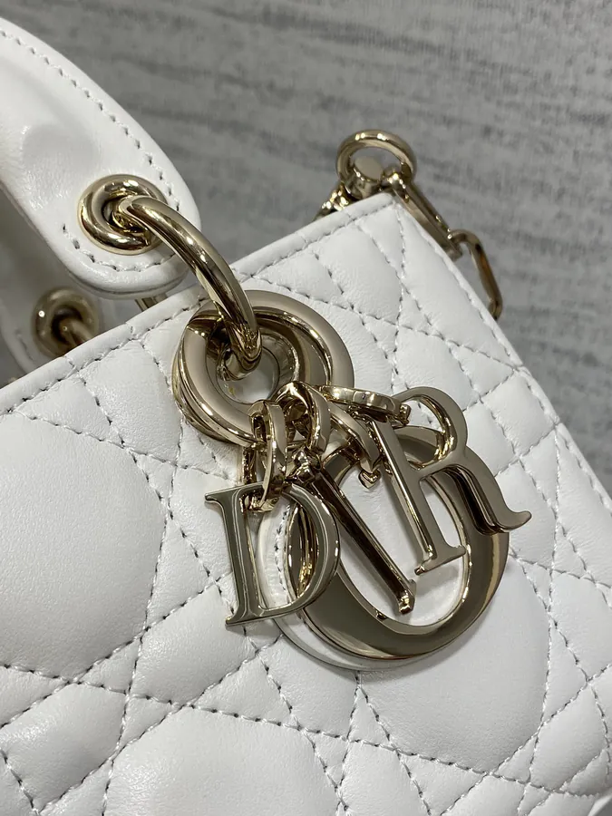 Mini White 2023 Vintage Style D Joy Bag
