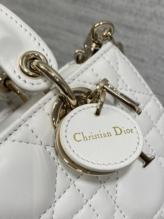 Mini White 2023 Vintage Style D Joy Bag