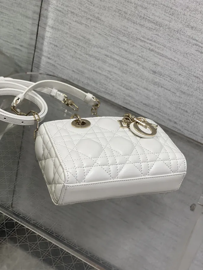 Mini White 2023 Vintage Style D Joy Bag