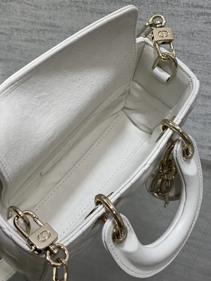 Mini White 2023 Vintage Style D Joy Bag