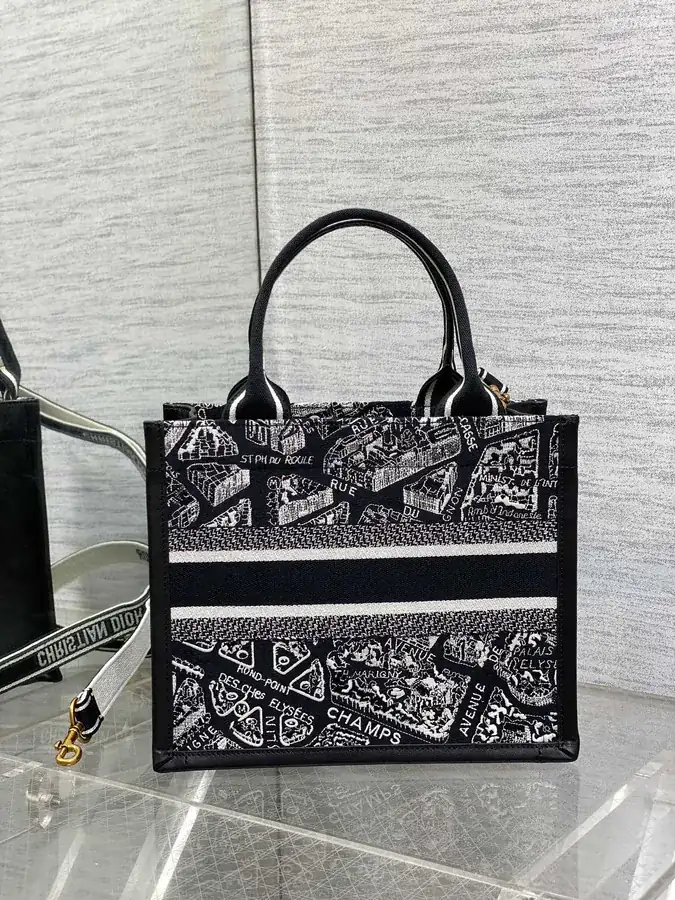Top Tote Shopping Bag Paris Map Series, Small Size